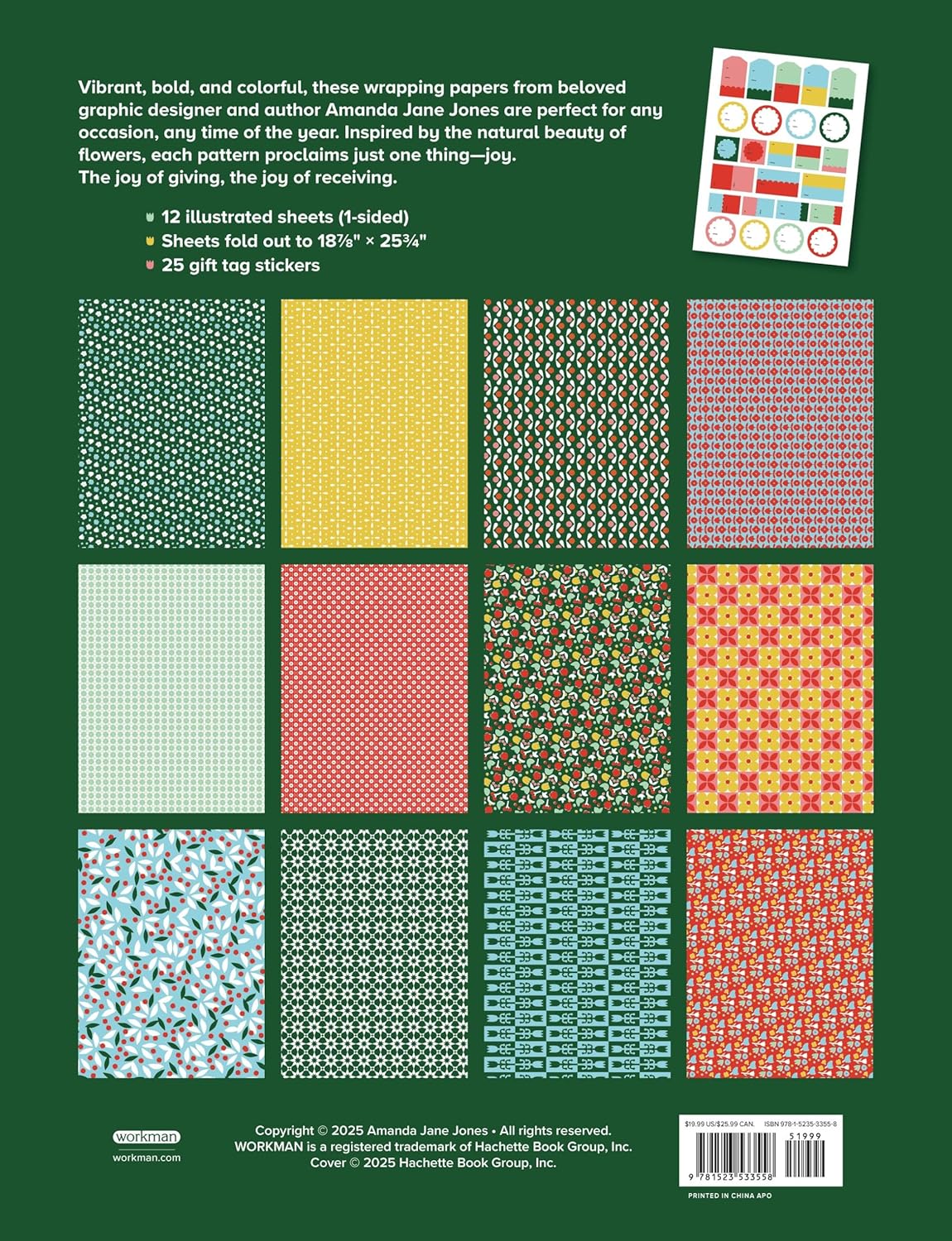 Amanda Jane Jones Wrapping Paper: Florals - Image 2
