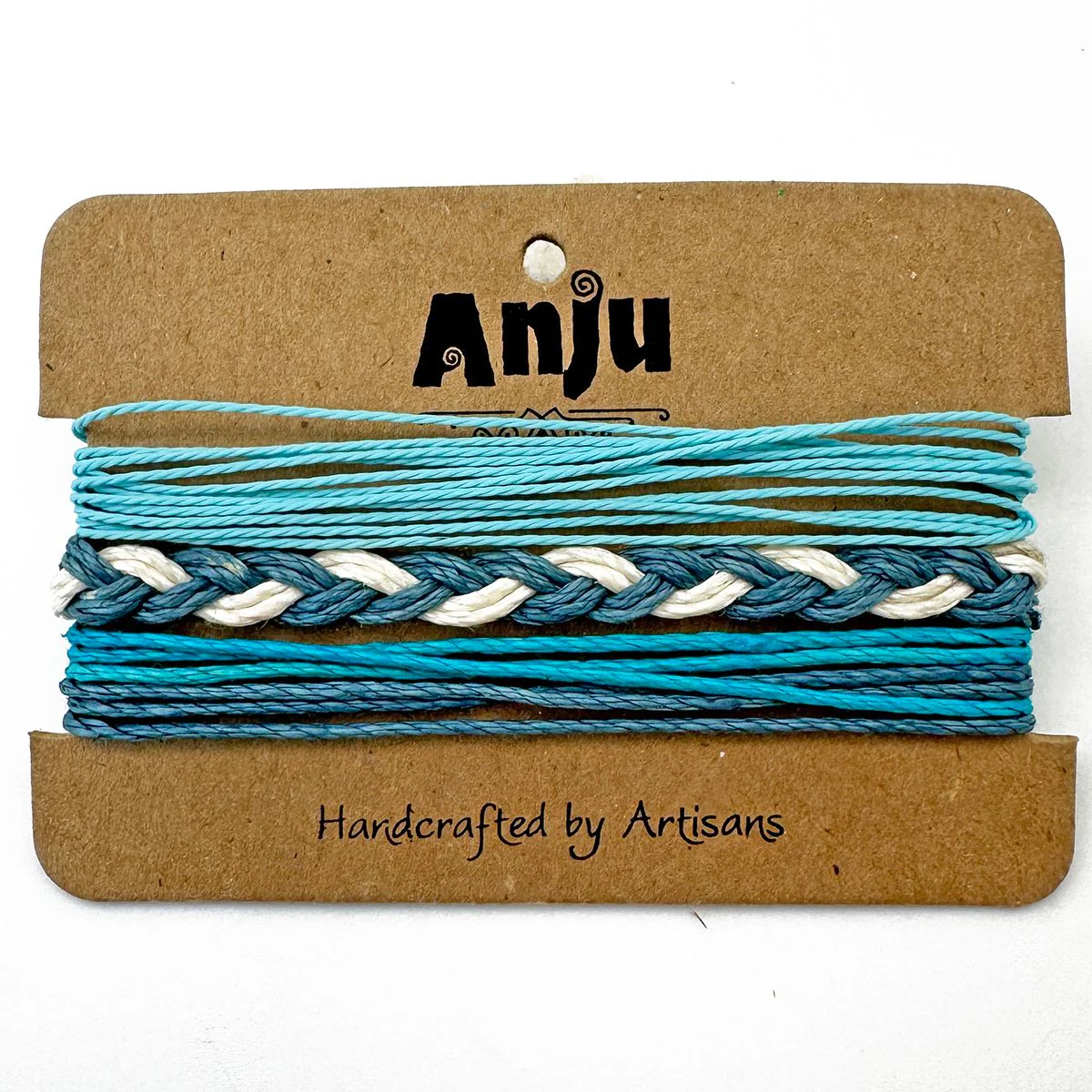 Anju Jewelry - Weave & Wander Bracelets, Sky & Steel