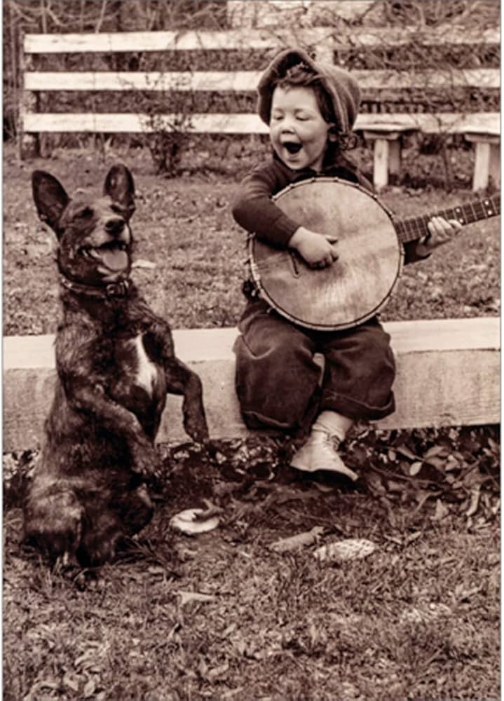 Avanti - A Girl And Her Dog Thank You Card
