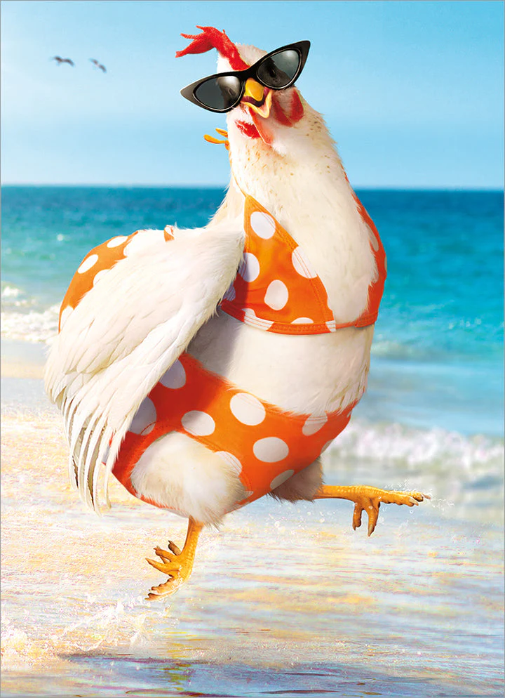 Avanti - Bikini Chicken Almost Funny Card
