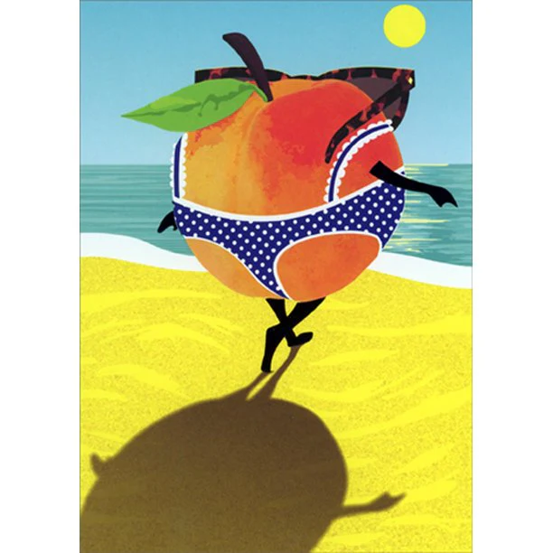 Avanti - Bikini Peach Birthday Card