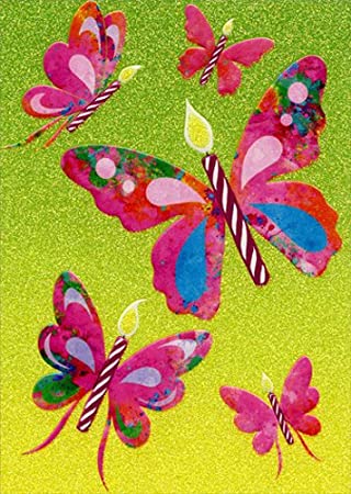 Avanti - Butterfly Candles Birthday Card