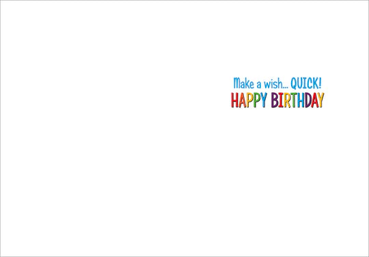 Avanti - Chipmunk Birthday Candles Birthday Card - Image 2