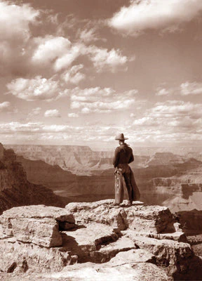 Avanti - Cowboy with a Grand View Gratitude Card