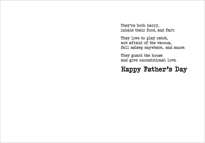 Avanti - Dads Are a Lot Like Dogs... Father's Day Card - Image 2