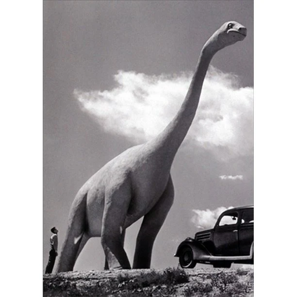 Avanti - Dinosaur Statue Birthday Card