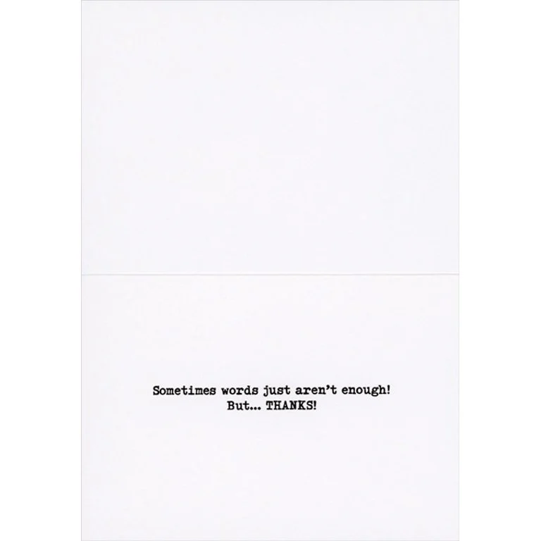 Avanti - Dog at Typewriter Thank You Card - Image 2