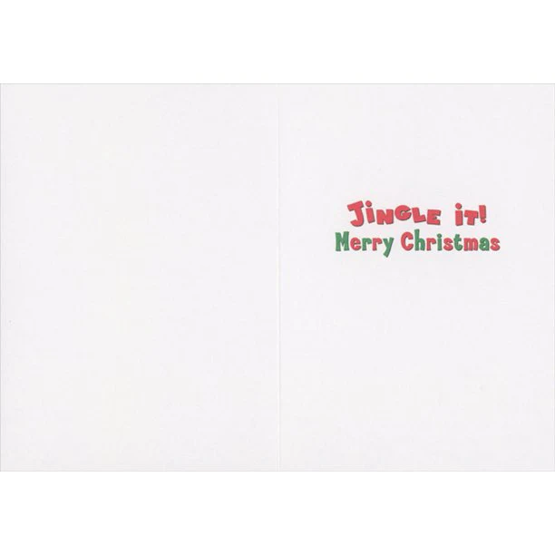 Avanti - Dog with Reindeer Antlers on Butt Christmas Card - Image 2