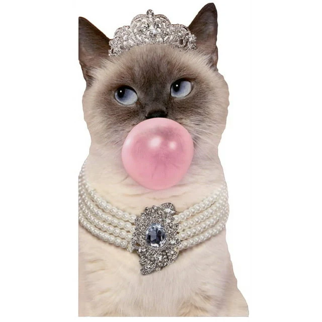 Avanti - Fancy Bubble Gum Cat Birthday Card