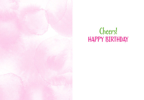 Avanti - Flamingo Wine Toast Birthday Card - Image 2