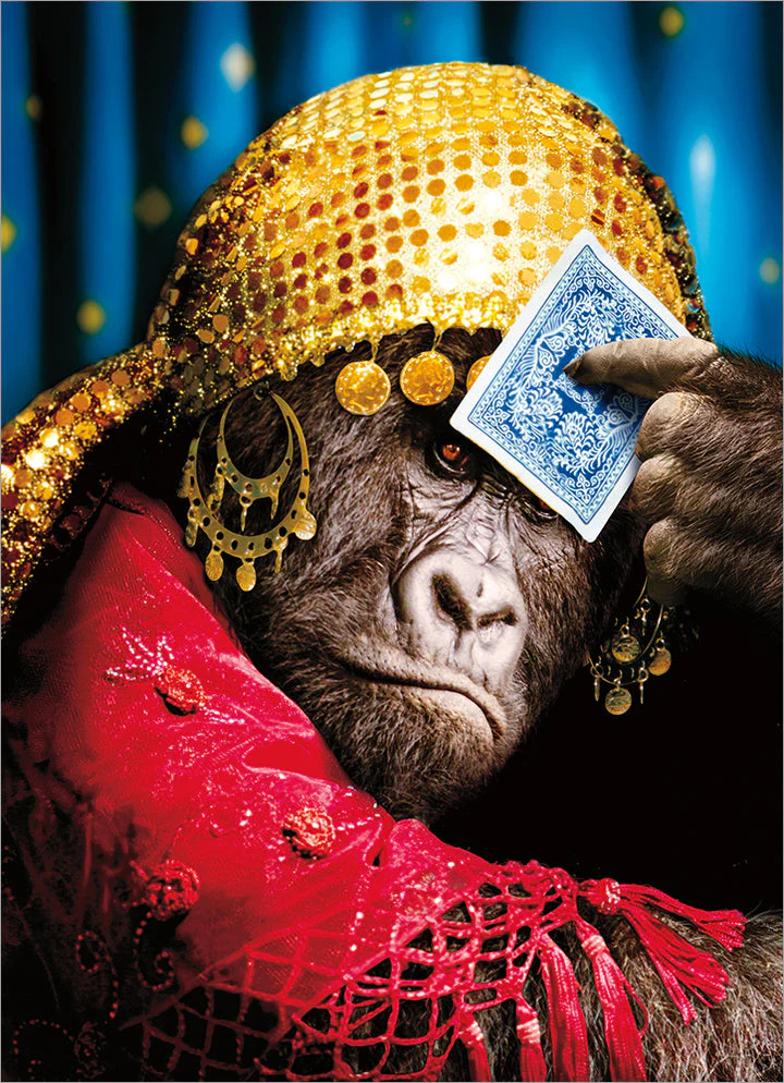 Avanti - Gorilla Fortune Teller Birthday Card