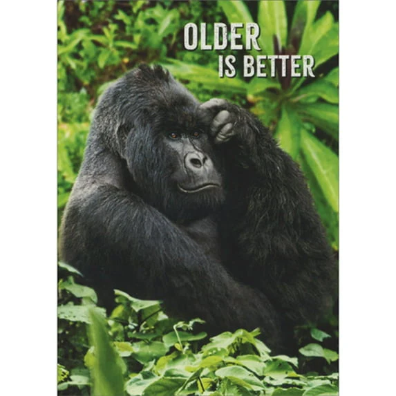 Avanti - Gorilla Thinker Birthday Card