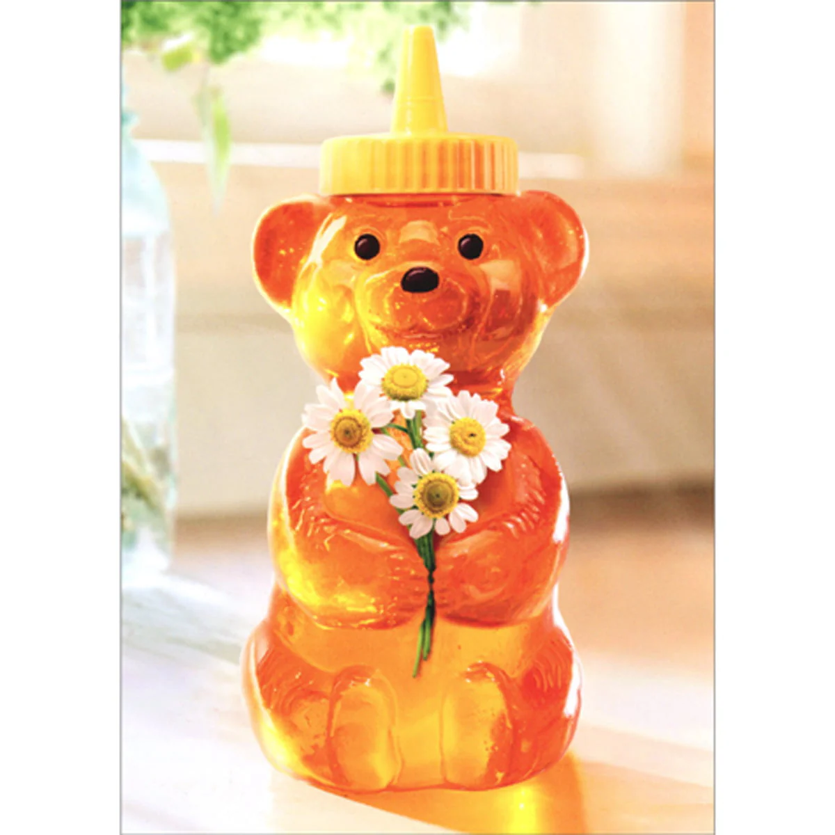 Avanti - Honey Bear With Flowers Get Well Card