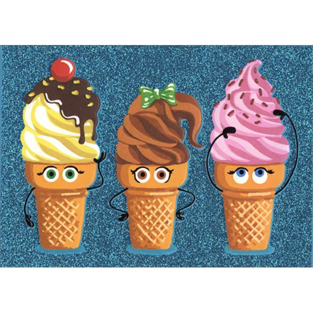 Avanti - Ice Cream Cone Hair Birthday Card