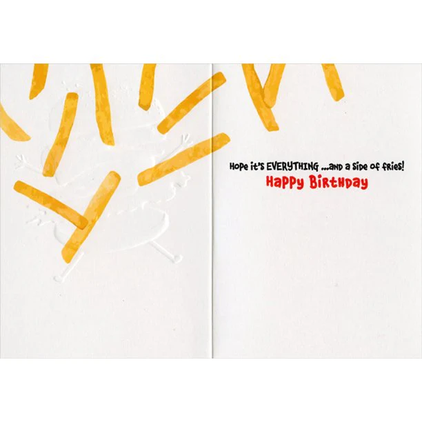 Avanti - Jumping Cheeseburger Birthday Card - Image 2
