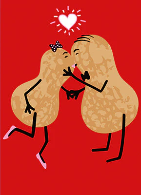 Avanti - Kissing Peanuts Anniversary Card