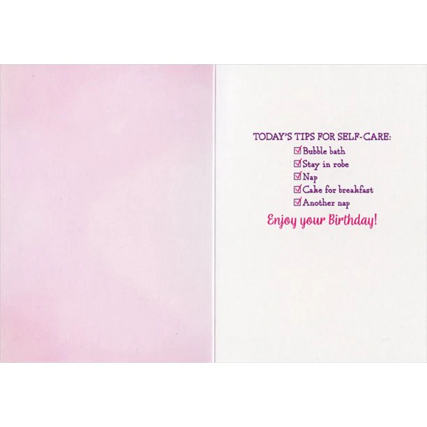 Avanti - Kitty Cat Hydrangea Cap Birthday Card - Image 2