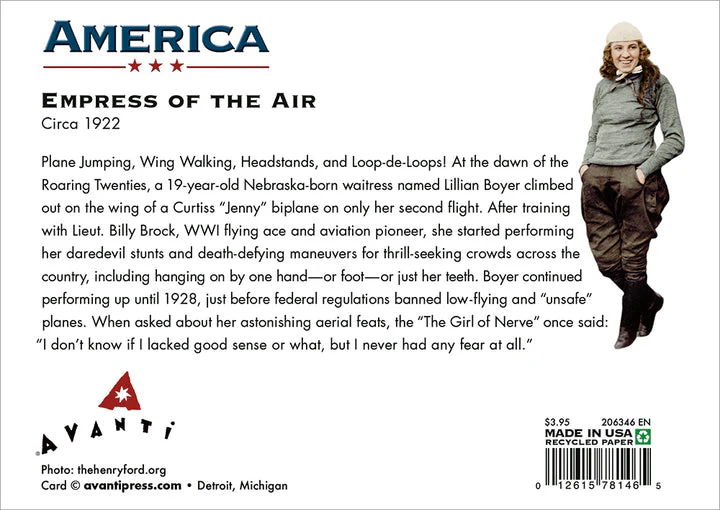 Avanti - Lillian Boyer Hanging from Plane Encouragement Card - Image 3