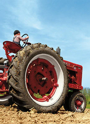 Avanti - Little Boy Driving Tractor Birthday Card