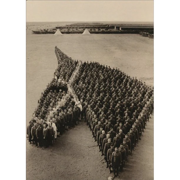Avanti - Military Officers Forming Horse Hope Card