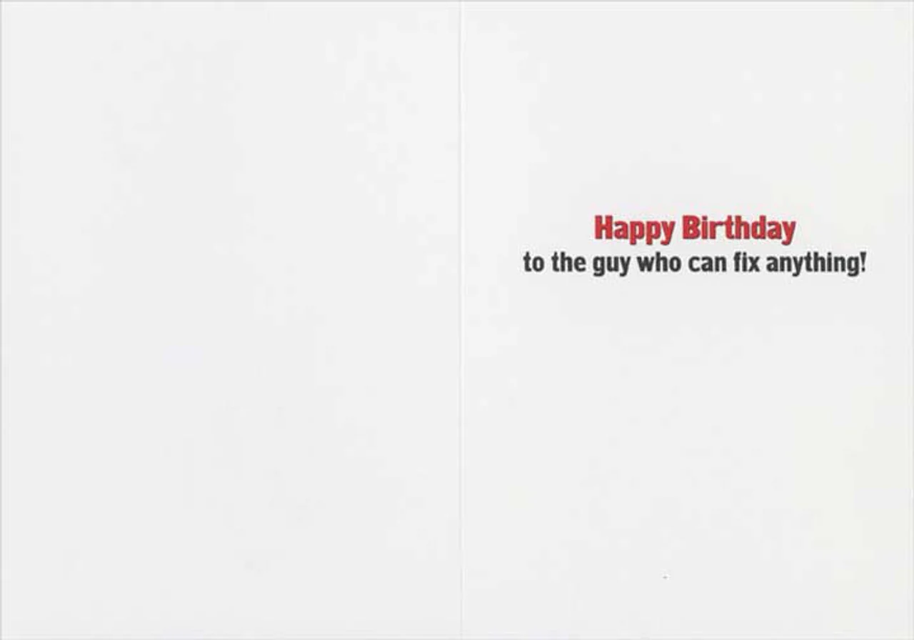 Avanti - Man And Dog Engine Tune-Up Birthday Card - Image 2