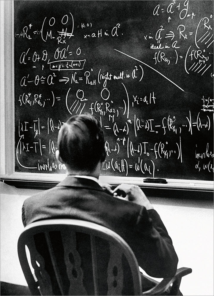 Avanti - Man at Blackboard Alternate Birthday Card