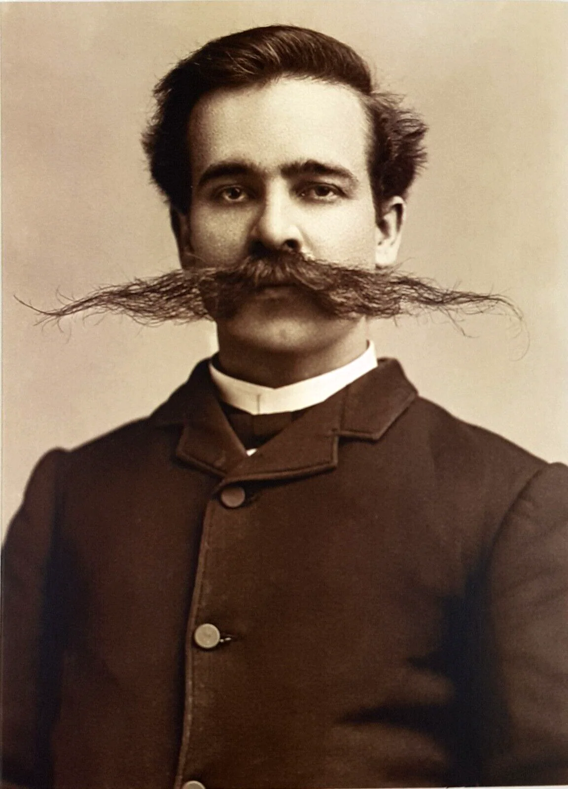 Avanti - Man With Mustache Portrait Birthday Card