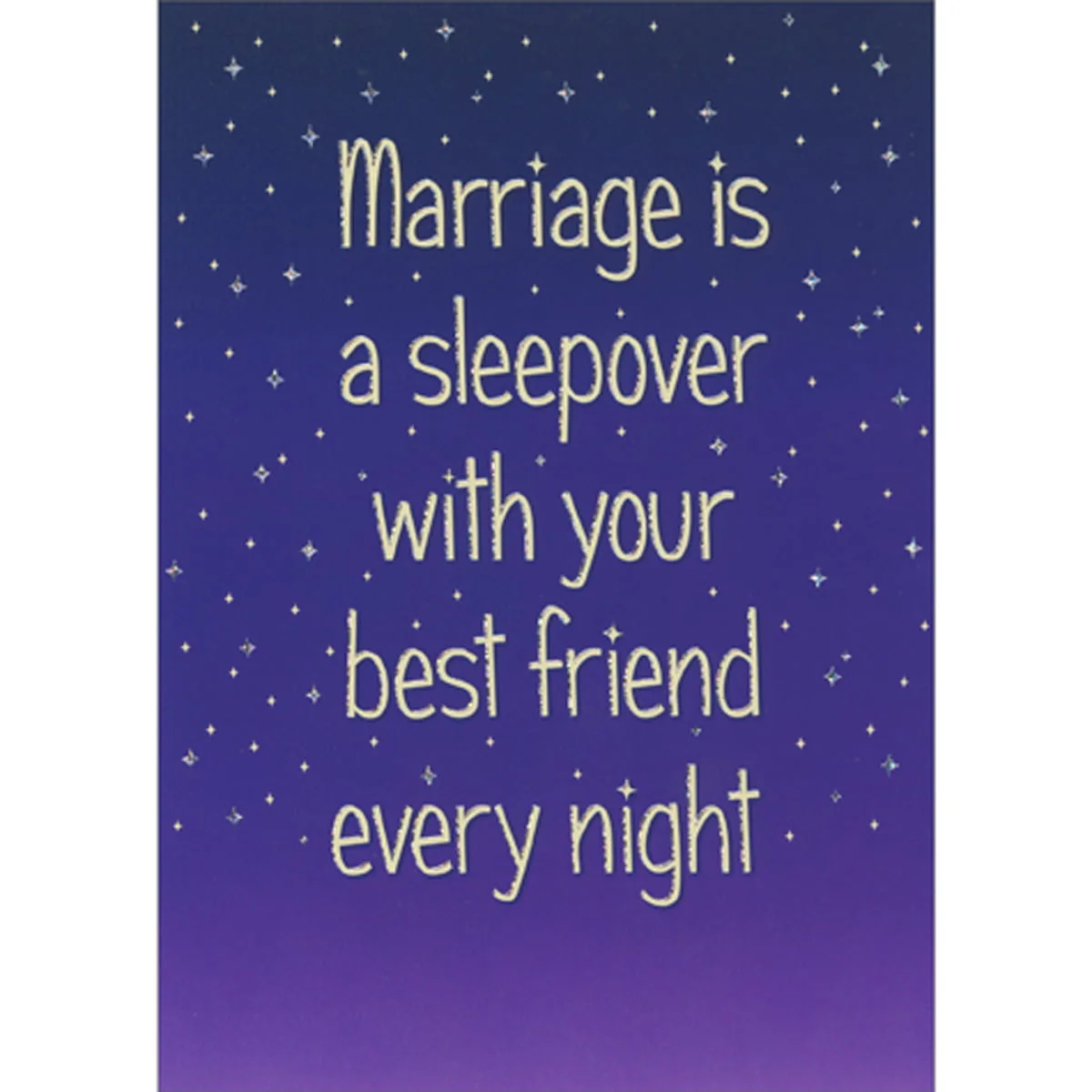 Avanti - Marriage Is A Sleepover Anniversary Card