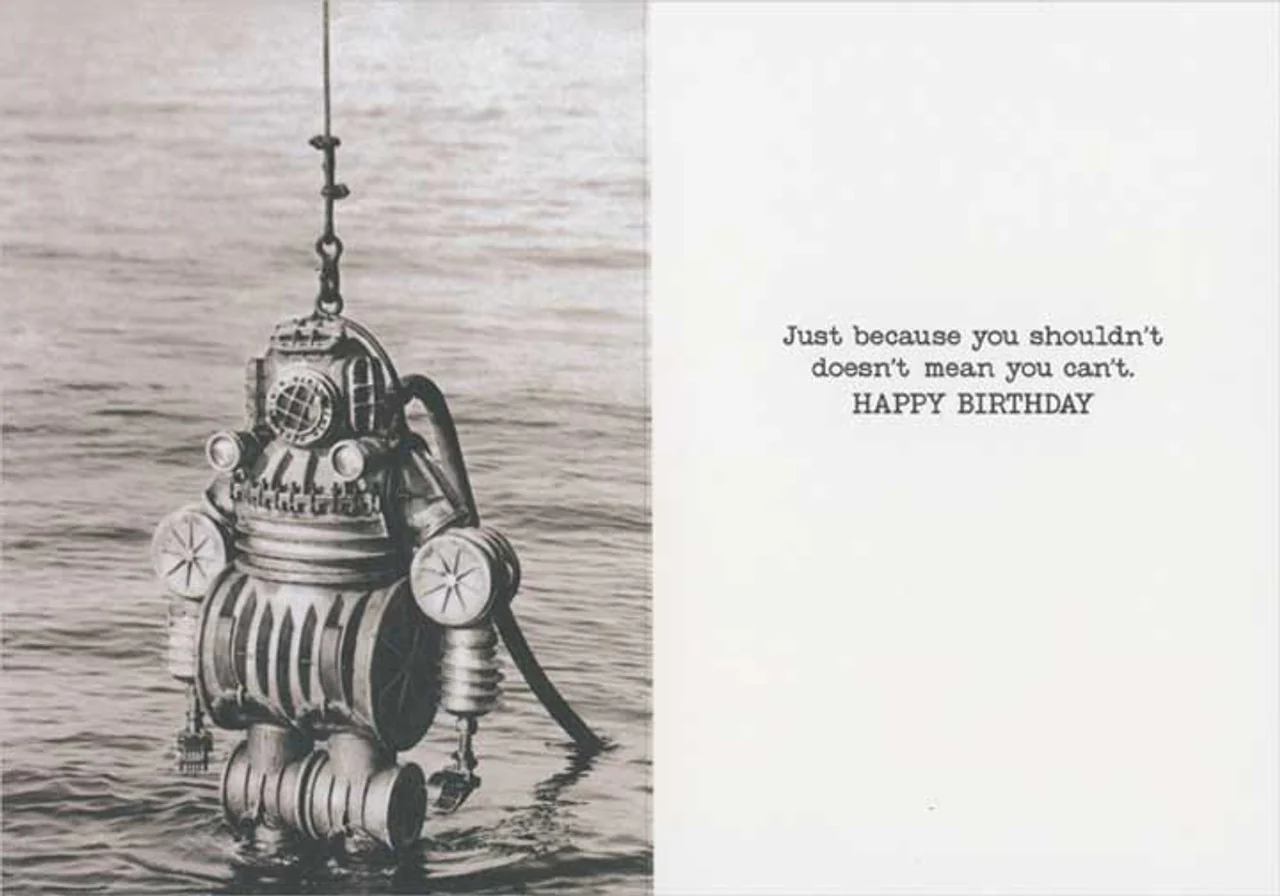 Avanti - Metal Diving Suit Birthday Card - Image 2