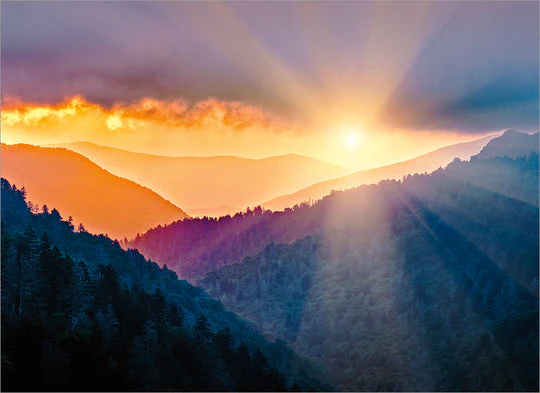Avanti - Mountain Sunrise Sympathy Card