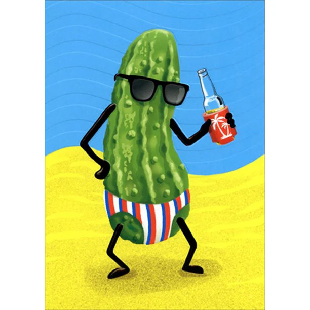 Avanti - Pickle Dude Birthday Card