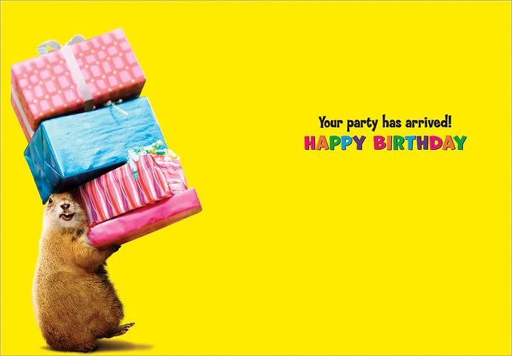 Avanti - Prairie Dog Party Birthday Card - Image 2