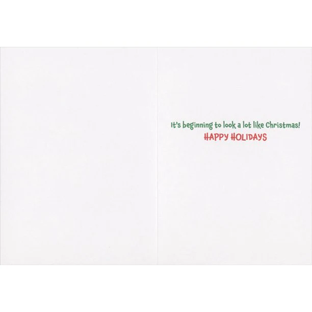Avanti - Puppy with Ornament Hanging on Tail Christmas Card - Image 2