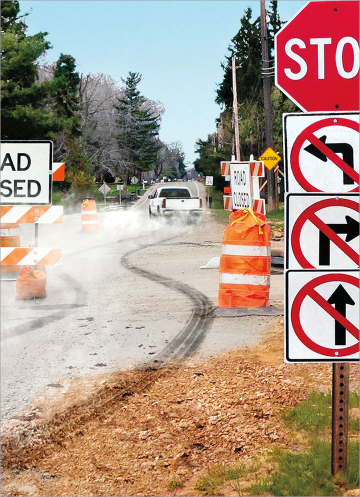Avanti - Road Sign Fun Good Bye Card