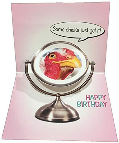 Avanti - Rooster Looking in Mirror Birthday Card - Image 2