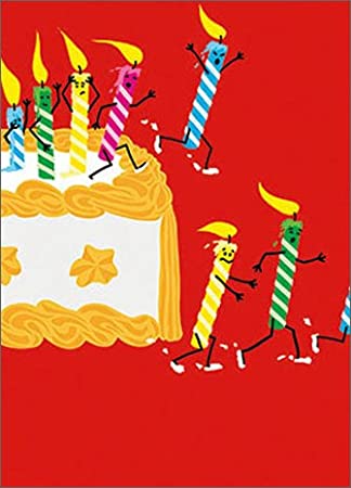 Avanti - Running Candles Birthday Card