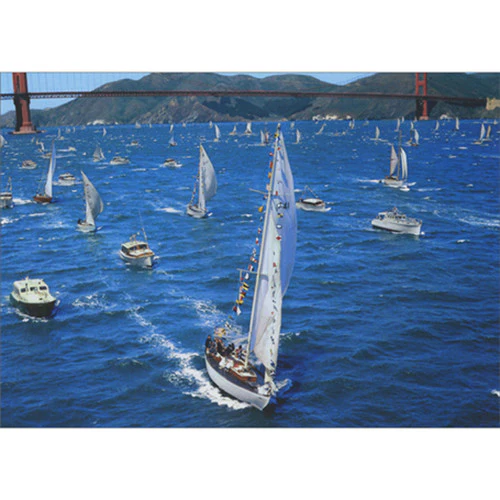 Avanti - Sailing Boats Blank Card
