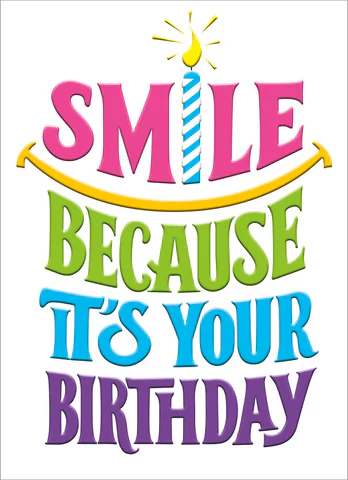 Avanti - Smile It's Your Birthday Card