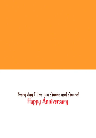 Avanti - S'more Couple Romantic Anniversary Card - Image 2