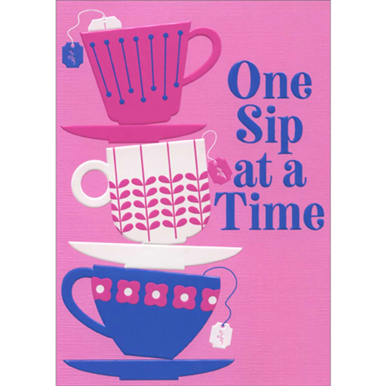 Avanti - Stacked Tea Cups Get Well Card