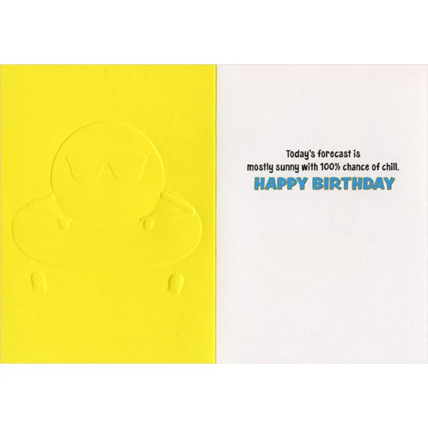 Avanti - Sun in Swimming Pool Birthday Card - Image 2