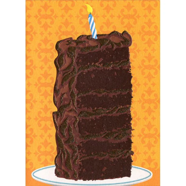 Avanti - Tall Slice of Cake Birthday Card