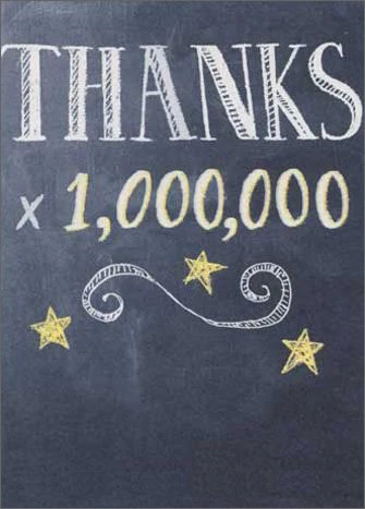 Avanti - Thanks a Million Gratitude Card