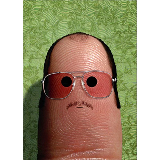 Avanti - Thumb Face Birthday Card