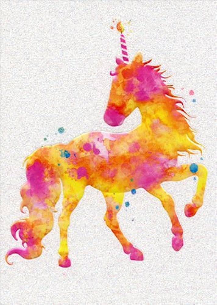 Avanti - Unicorn Candle Birthday Card