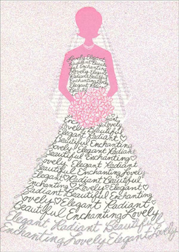 Avanti - Wedding Dress Bridal Shower Card