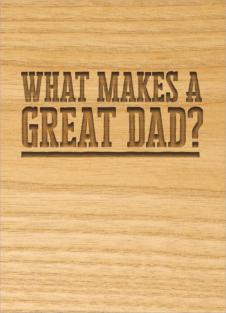 Avanti - What Makes A Great Dad Father's Day Card