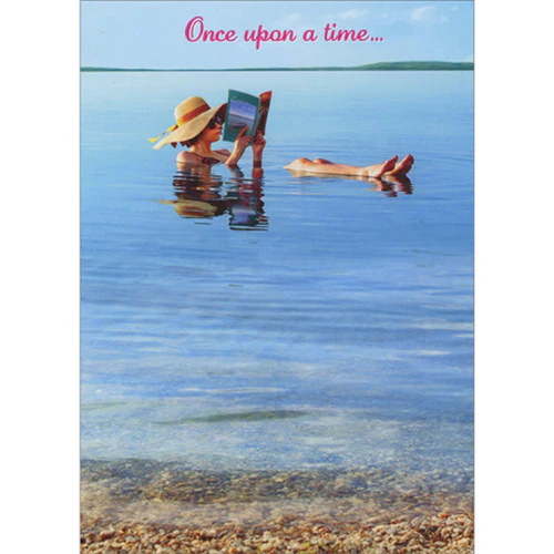 Avanti - Woman Floating in Water Retirement Card