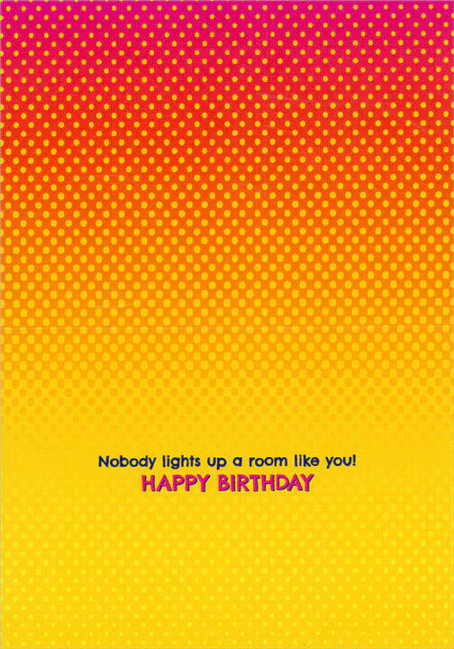 Avanti - Woman with Flaming Party Blower Funny Birthday Card - Image 2