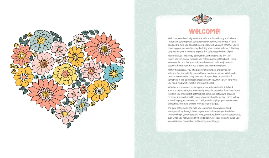 Awesomely Authentic Self-Care Coloring Book - Image 2
